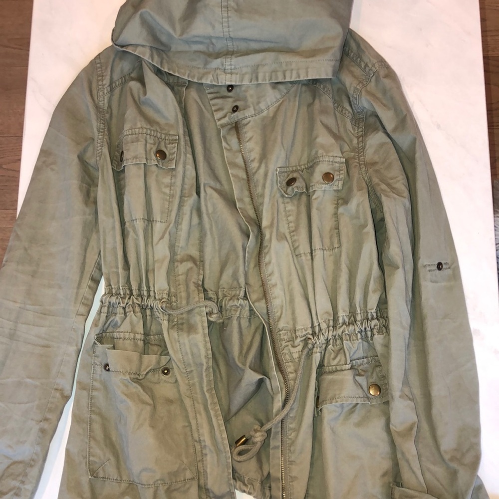 Green army coat